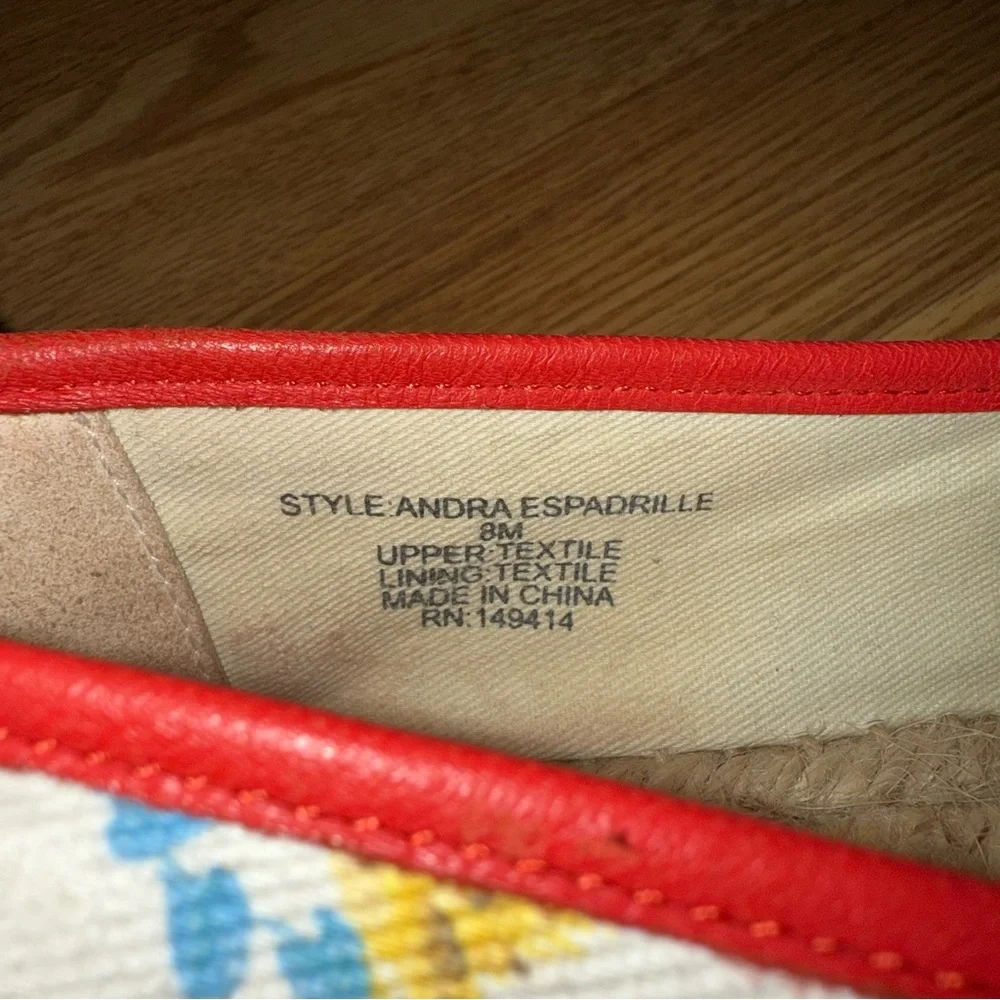 Johnny Was Andra‎ Embroidered Floral Espadrille 8m